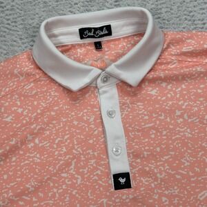 Bad Birdie Men's Golf Polo Shirt Size Large Peach